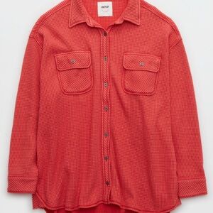 Aerie LumberJane Waffle Shirt